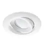 Noxion Faretti LED Droplet Inclinabile Bianca 6W 400lm 36D - 927 Bianco Molto Caldo | Ritaglio 85mm - IP44 - Miglior resa cromatica - Dimmerabile